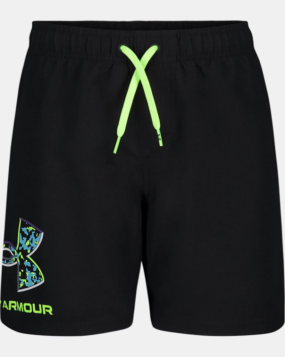Boys' UA Crystal Speckle Logo Volleys, Black, pdpMainDesktop image number 0